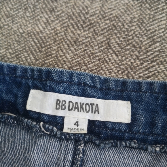 VINTAGE BB Dakota Lauren Button Front Denim Dress sz 4 - Picture 11 of 11